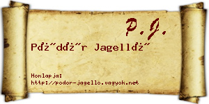 Pödör Jagelló névjegykártya